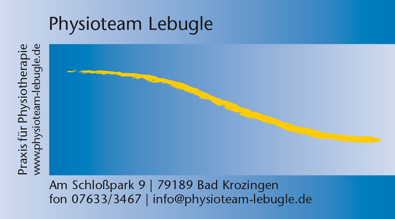 Physioteam Lebugle | Am Schloßpark 9 | 79189 Bad Krozingen | fon 07633/3467